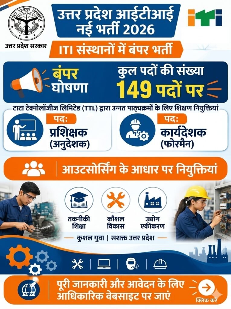 UP ITI instructor Recruitment 2026