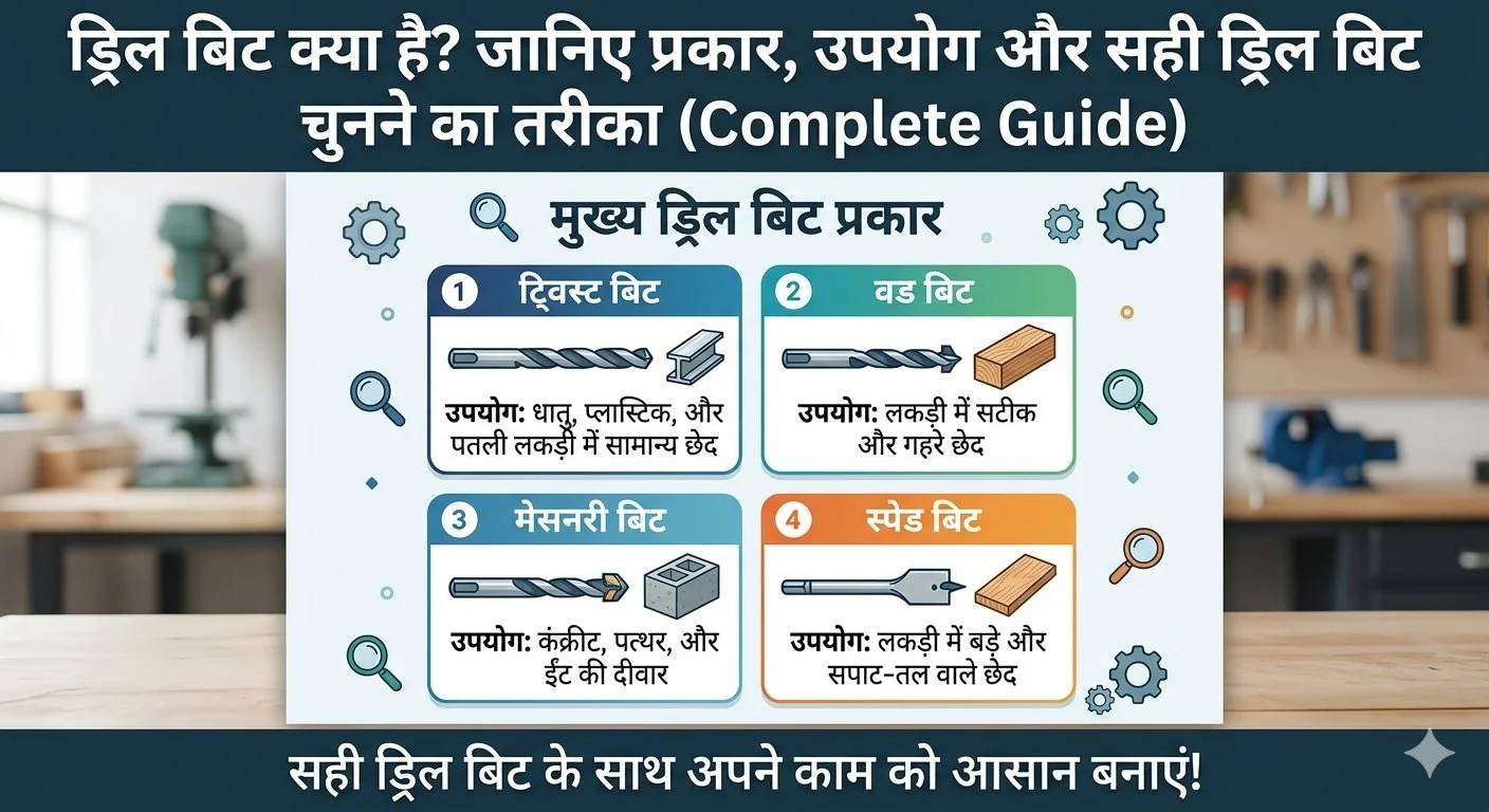 ड्रिल बिट क्या है (What is Drill Bit)